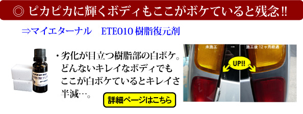 マイエターナル　特集　ETE樹脂復元剤