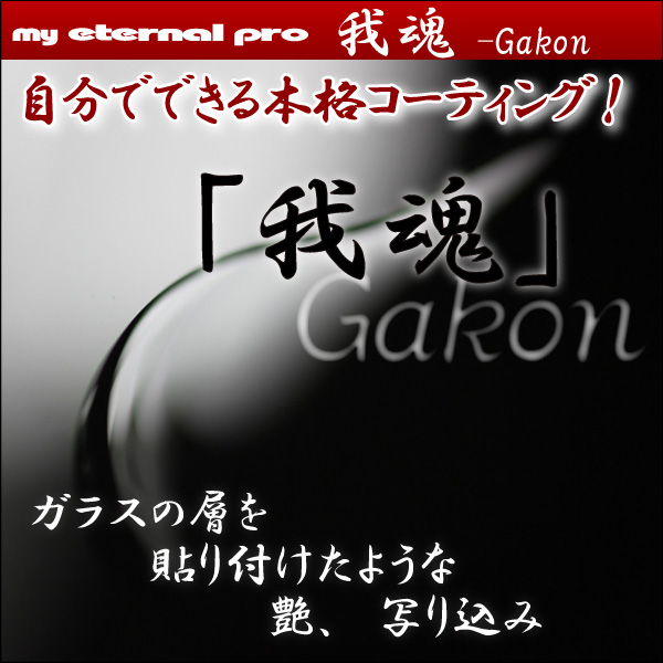 マイエターナルプロ　我魂　ガラスコーティング剤　GAKON　がこん