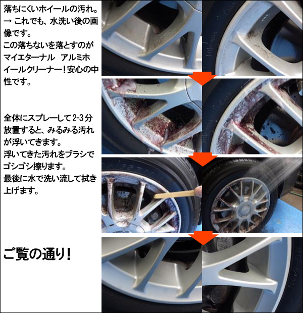 マイエターナル　ホイール　洗車　タイヤワックス　アルミホイールクリーナー　極艶保護剤