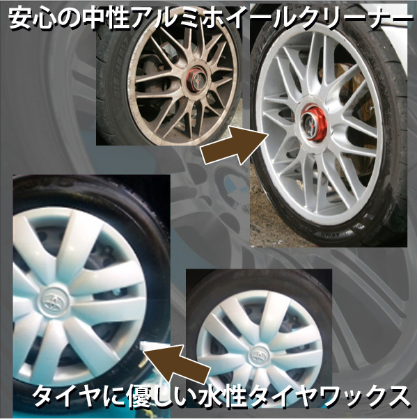 マイエターナル　ホイール　洗車　タイヤワックス　アルミホイールクリーナー　極艶保護剤