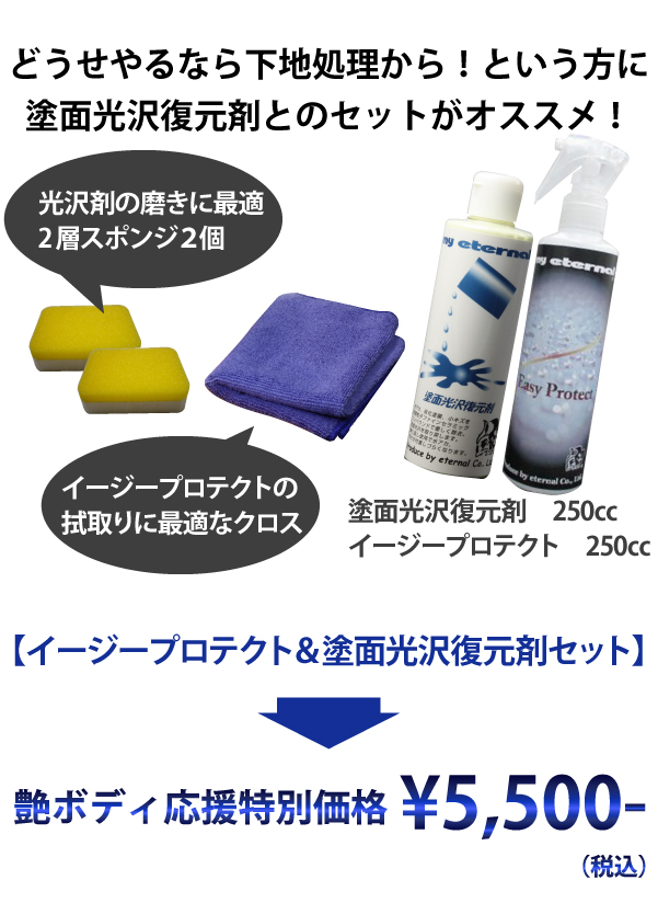 マイエターナル　簡単コーティング　イージープロテクト　撥水剤　エターナル