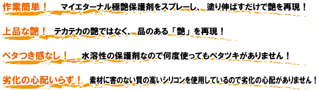 マイエターナル　ホイール　洗車　タイヤワックス　アルミホイールクリーナー　極艶保護剤